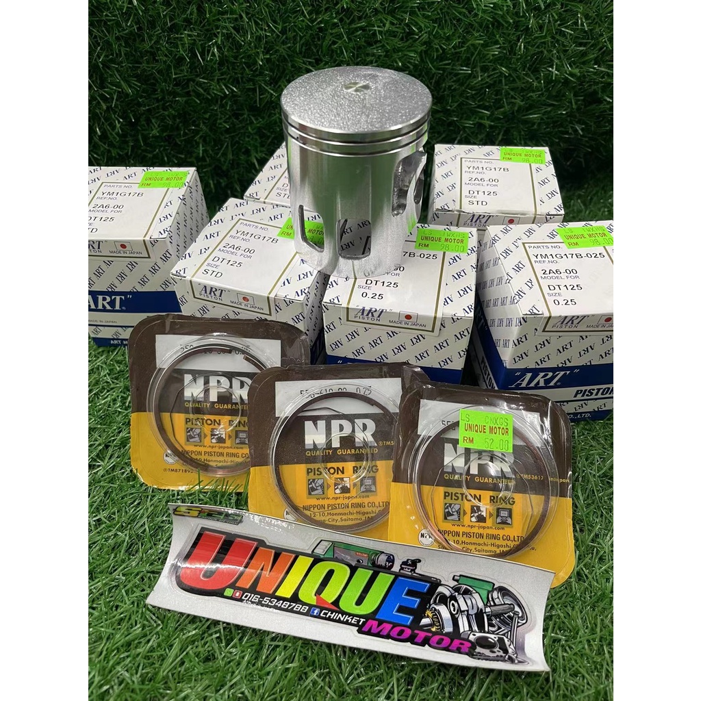 PISTON ORI ART JAPAN YAMAHA DT125 ENDURO SAIZ 56 MM 58 MM Shopee