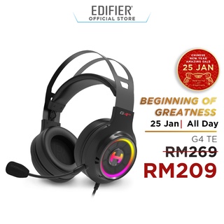 Image of Edifier G4 TE G4TE - 7.1 Surround Sound Gaming Headphone with detachable Mic | USB Sound Card | RGB