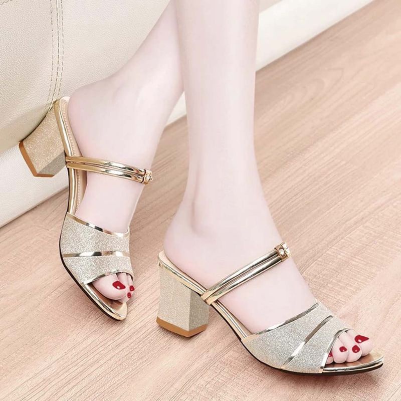 Women's glitar heels sandals for weddings with 5cm heels 02