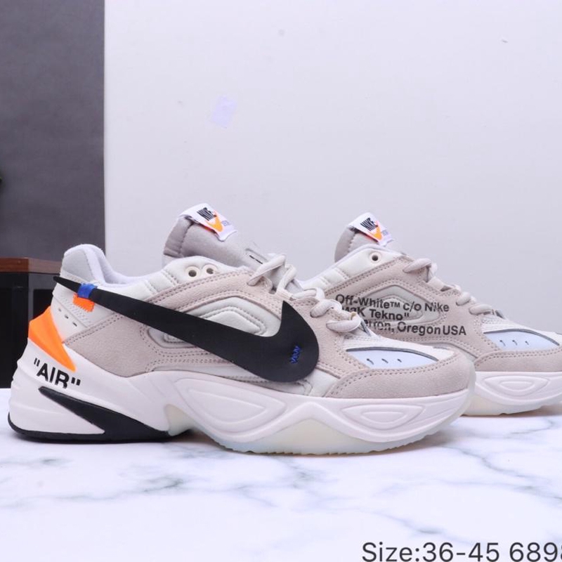 Nike Air Monarch the M2K Tekno Off white Men and women's shoes | Shopee  Malaysia