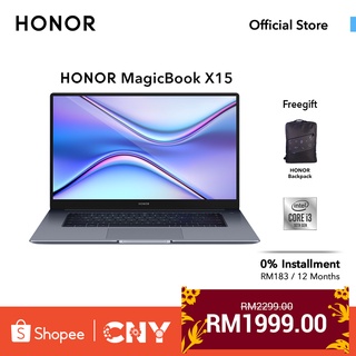 HONOR MagicBook X 15 - i5 / i3 (8GB RAM|512GB SSD/256GB SSD)[Free:Backpack] - 2 Years Warranty