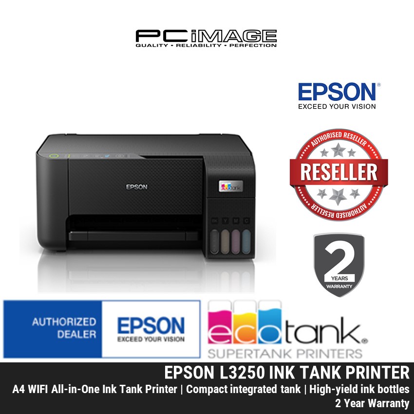 EPSON Ecotank L3250 Wifi All in One Ink Tank Printer Black (PRINT
