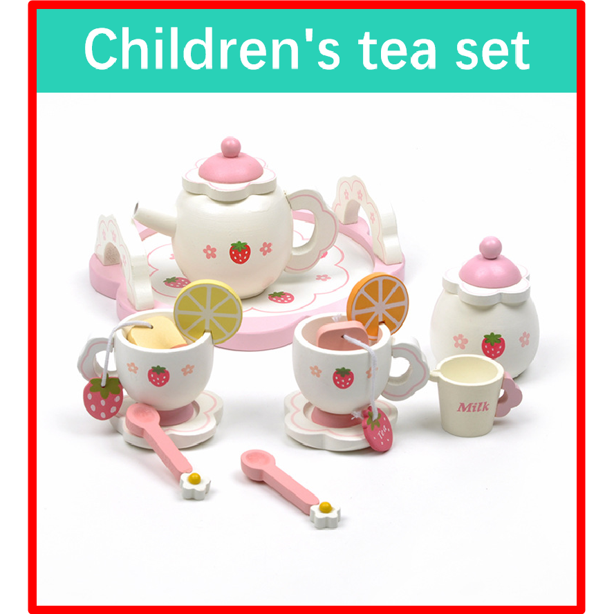 wooden tea set for 1 year old