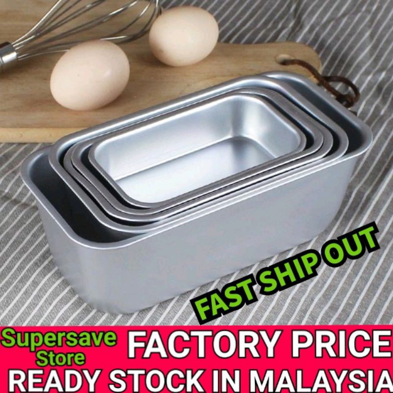 Premium Rectangular Bread Cake Mold Loaf Pan Aluminum Brownie Toast Box Cheese Box Baking Roast Bakeware Rectangle Mould