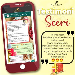 Jamu seeri malaysia nurrifa (2box 4 botol) #aziraagent24 