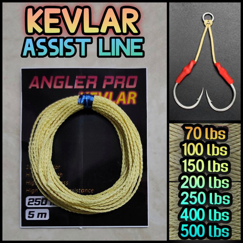 Kevlar Line Jigging Assist Thread 70 100 150 0 250 300 400 500 Lbs