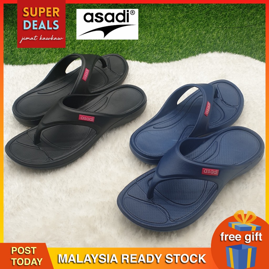 Ready Stock Asadi 1425 Men's Slippers Selipar Lelaki Malaysia | Shopee ...
