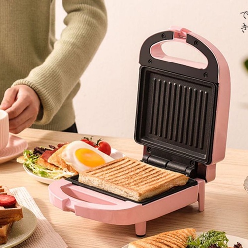 [Ready Stock] CHANGHONG Multifunctional Electric Mini Sandwich Bread MakerToaster and Electric Panini Press Baking Pan