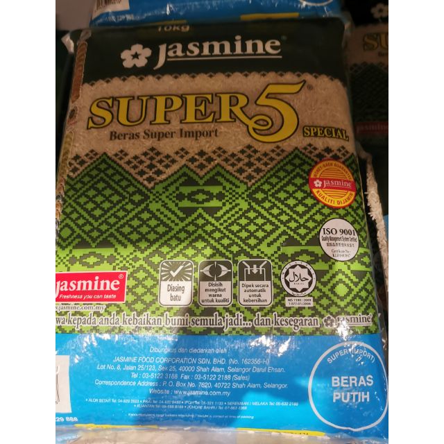 Beras Jasmine Super 5