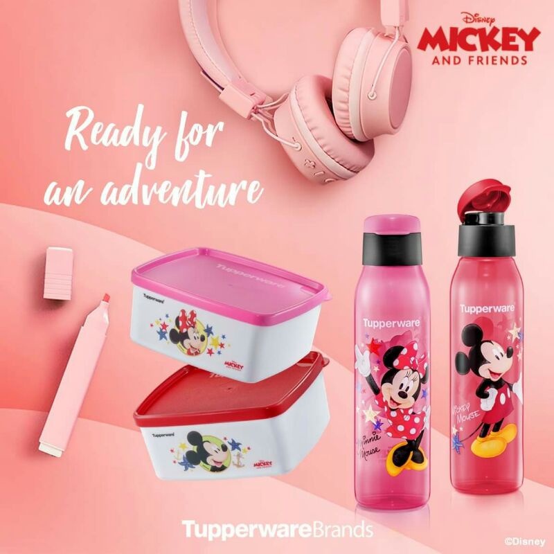 🔥 Tupperware🔥 Mickey & Minnie Eco Bottle