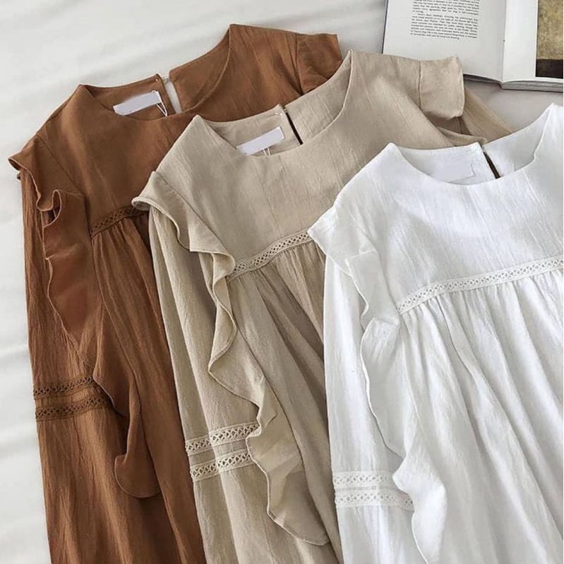 Rx Fashion - KOREAN BLOUSE SAKA BLOUSE TWISTCONE/Women's Tops/Clothing ...