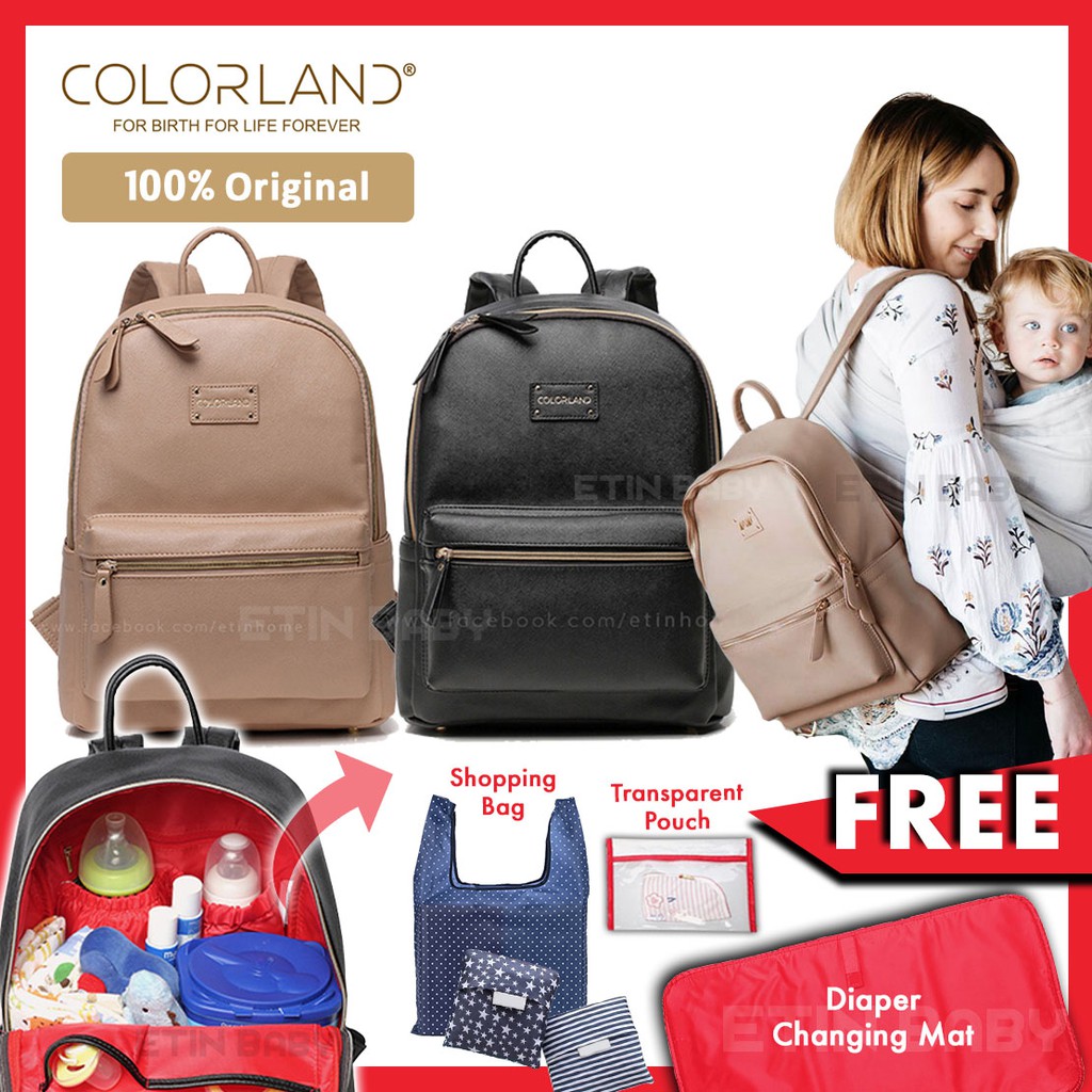 trendy backpack diaper bag