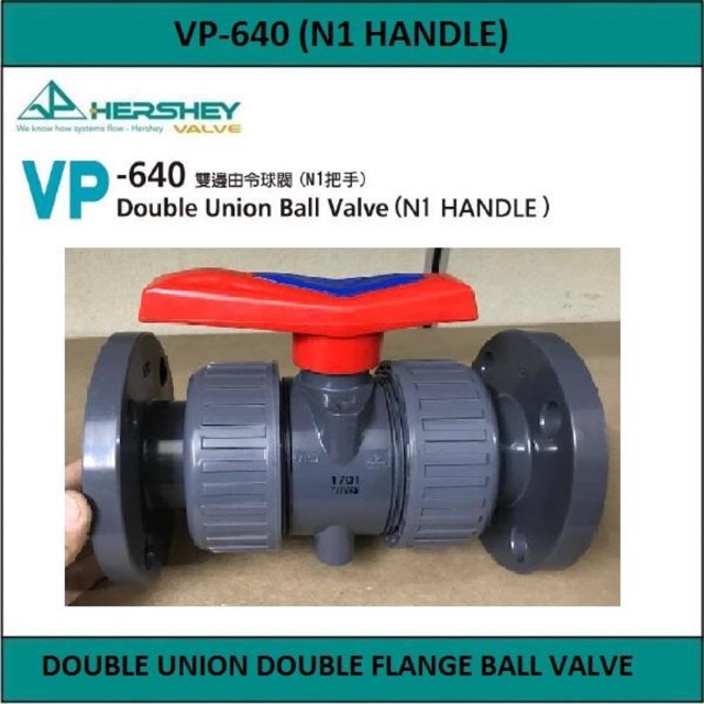 PVC SCH80 SCHEDULE 80 DOUBLE FLANGE DOUBLE UNION BALL VALVE Shopee