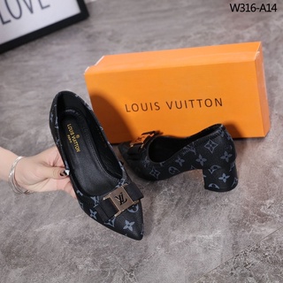 louis vuitton block heels