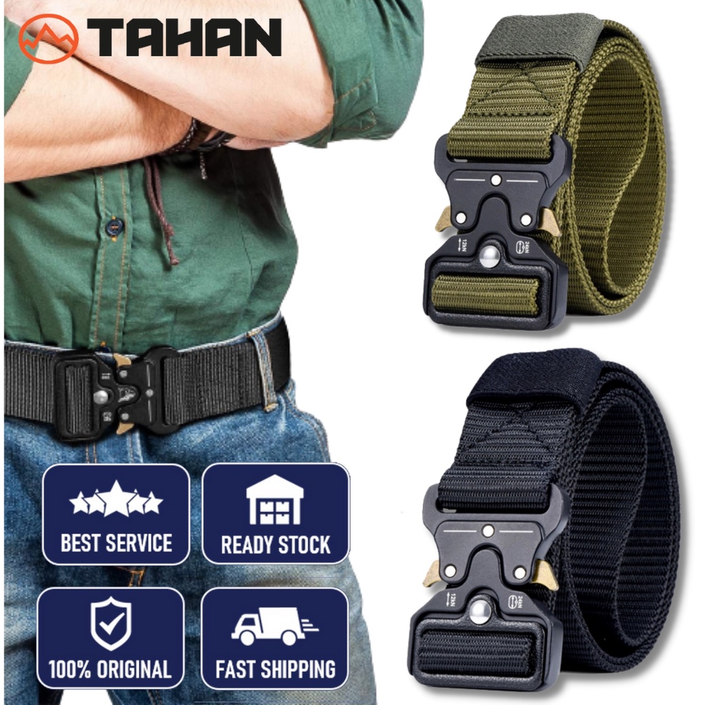 MUMUGO Military Equipment Tactical Belt Thicken Nylon Canvas Belts for Men