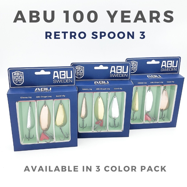 Abu Garcia 100years Retro Spoon 3pack - Spoon Lure