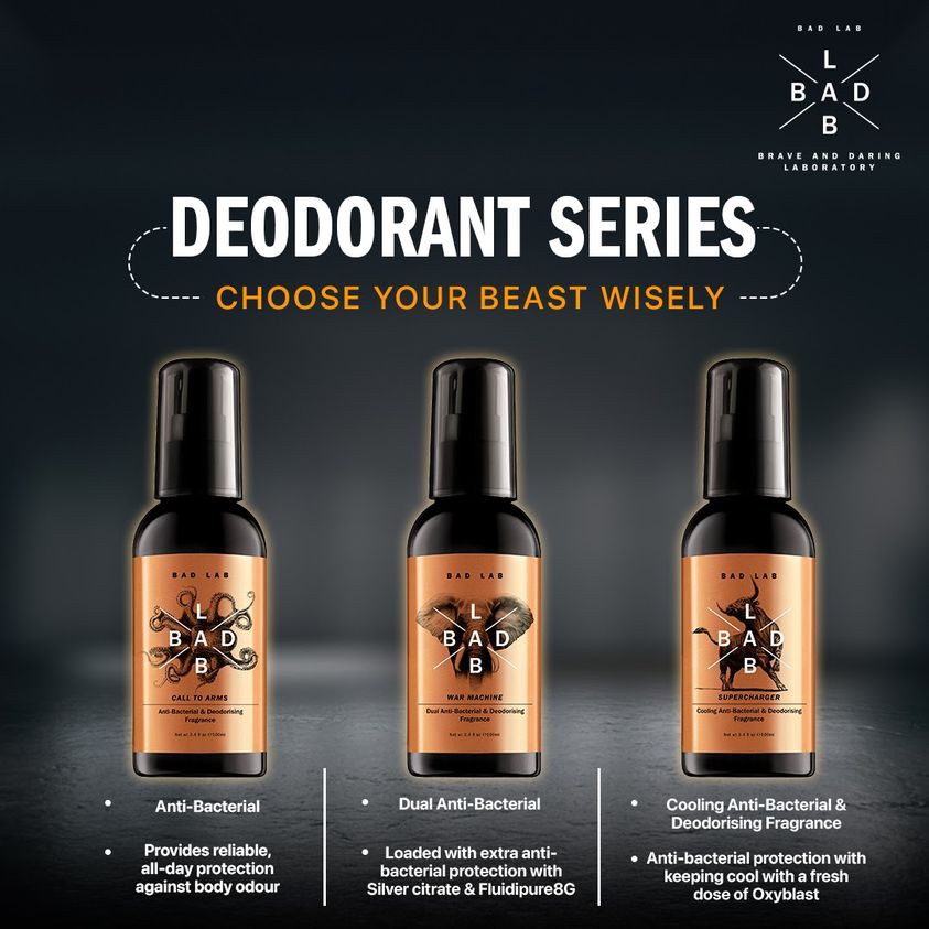 Bad Lab Supercharger Cooling Anti Bacterial Deodorant Fragrance With Fluidipure 8g Oxyblast 100ml Shopee Malaysia