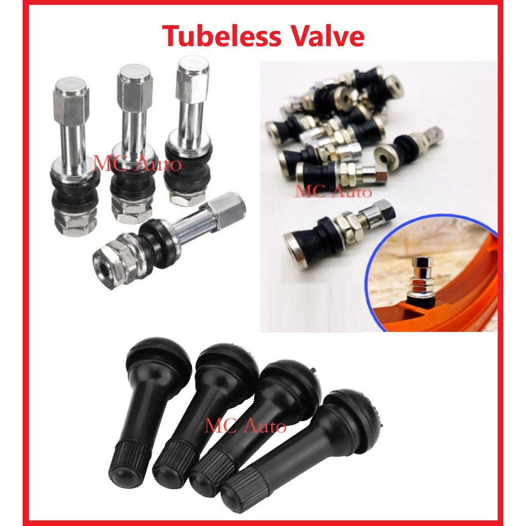 👍🏻Quality👍🏻 Car Motor Tyre Tubeless Valve Aluminium Kepala Tayar Tiub