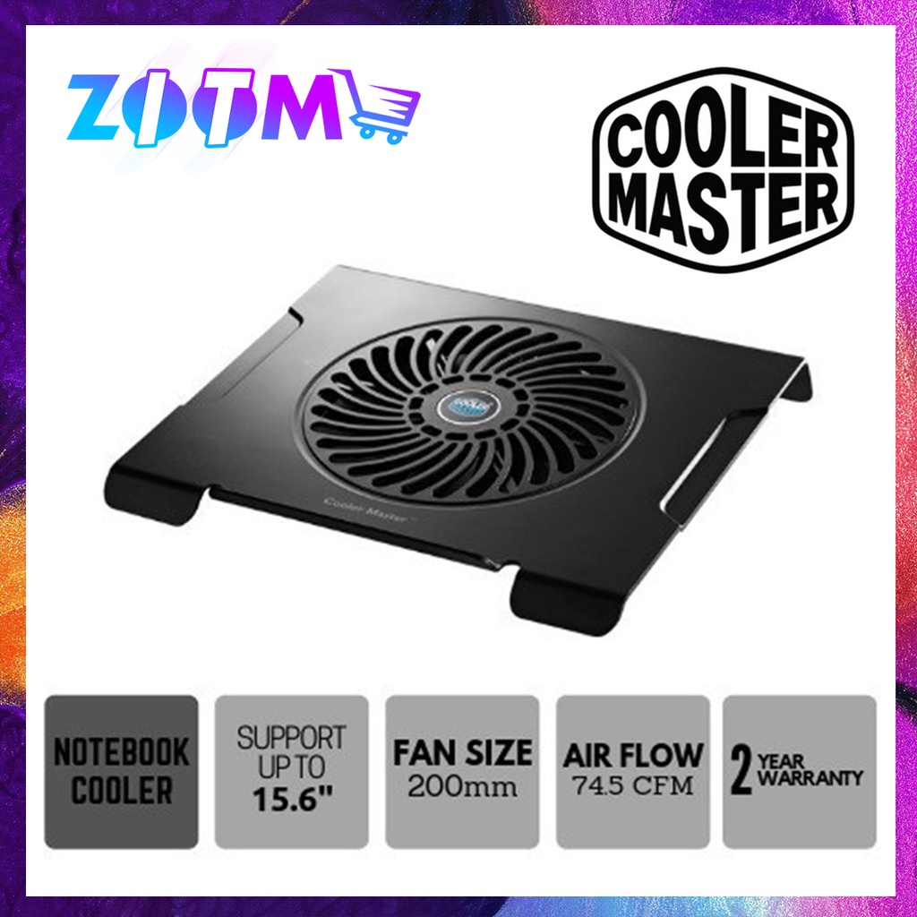 COOLER MASTER NOTEPAL CMC3 SILENT FAN LAPTOP COOLING PAD (R9-NBC-CMC3 ...