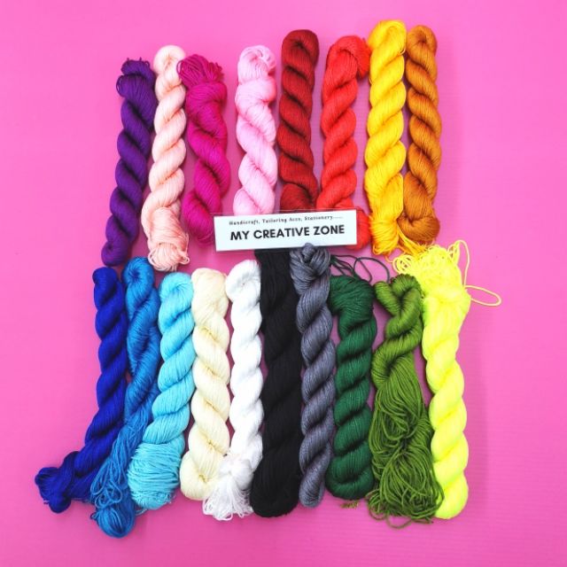 Colourful String Craft Thread Benang Buat Nama Key Chain Shopee Malaysia