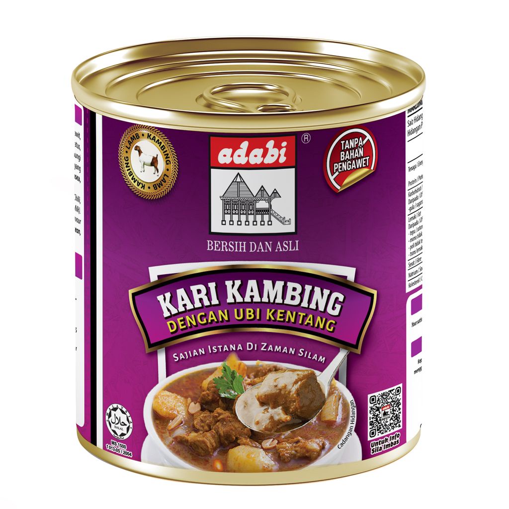 LAMB CURRY ADABI 280g Kari Kambing Adabi dengan Ubi Kentang Lamb Curry