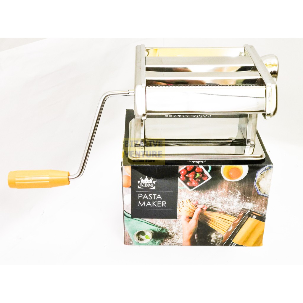 Buy Kbm High Quality 3blade Stainless Steel Pasta Making Machine Hand Manual Pasta Maker Mesin Mee Kuning Noodle Maker Seetracker Malaysia