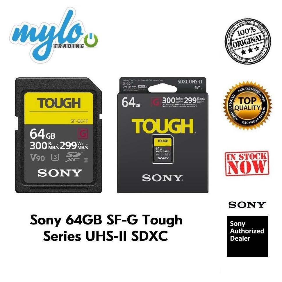 Sony 64GB SF-G Tough Series UHS-II SDXC Memory Card | Shopee Malaysia