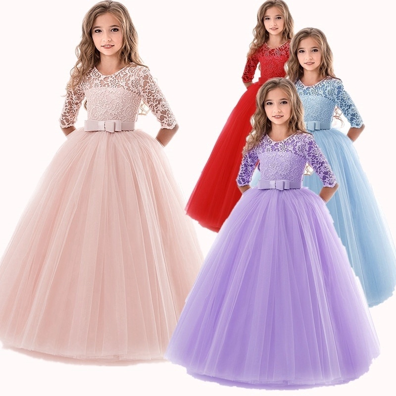 long gown design for kids