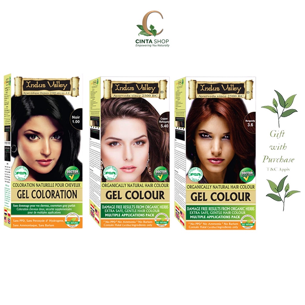 INDUS VALLEY Organic Gel Hair Color (Halal hair dye hair colour ...