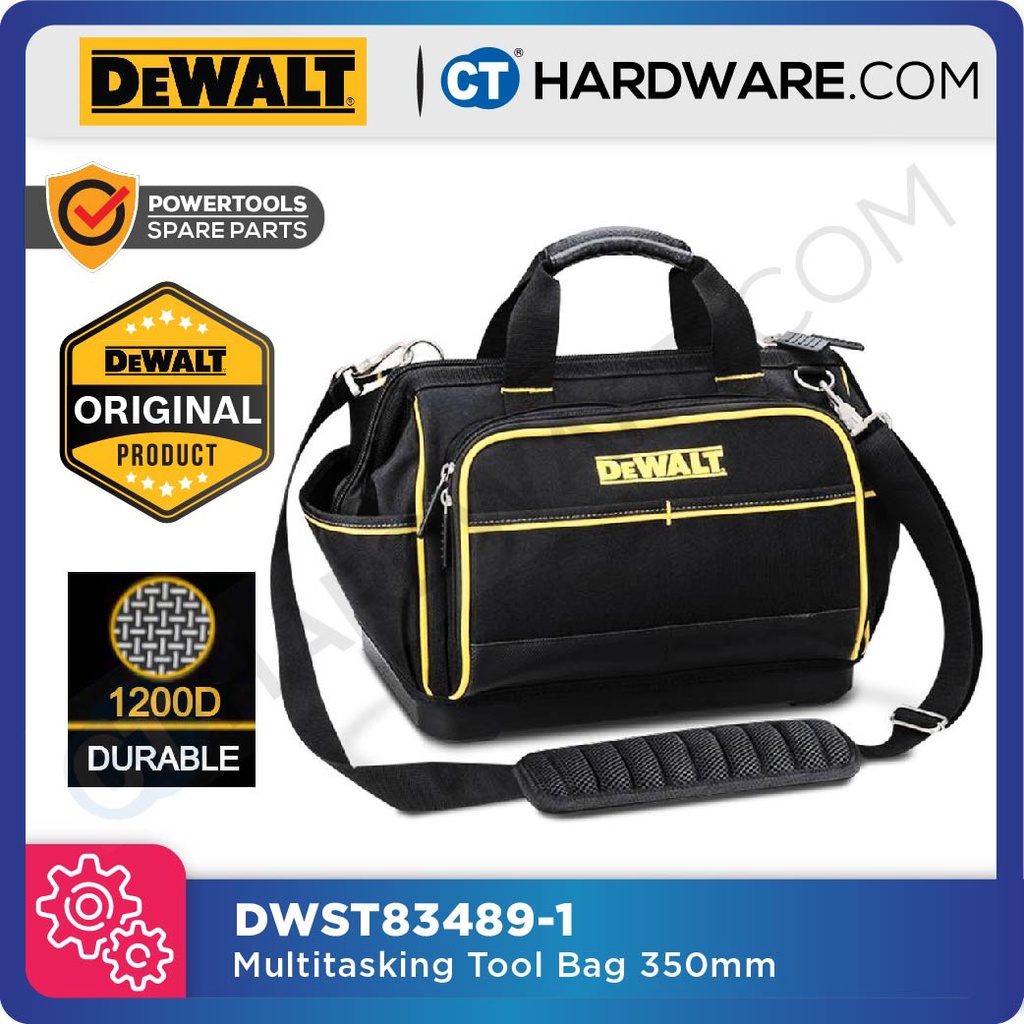 DEWALT DWST83489-1 MULTITASK TOOL BAG 350MM [ FABRIC TYPE ] | Shopee ...