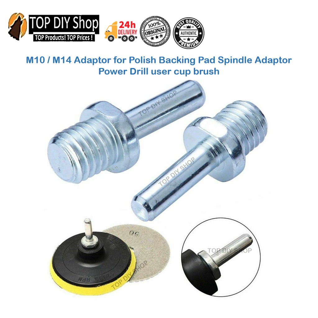 M10 / M14 Adaptor for Polish Backing Pad Spindle Adaptor Power Drill