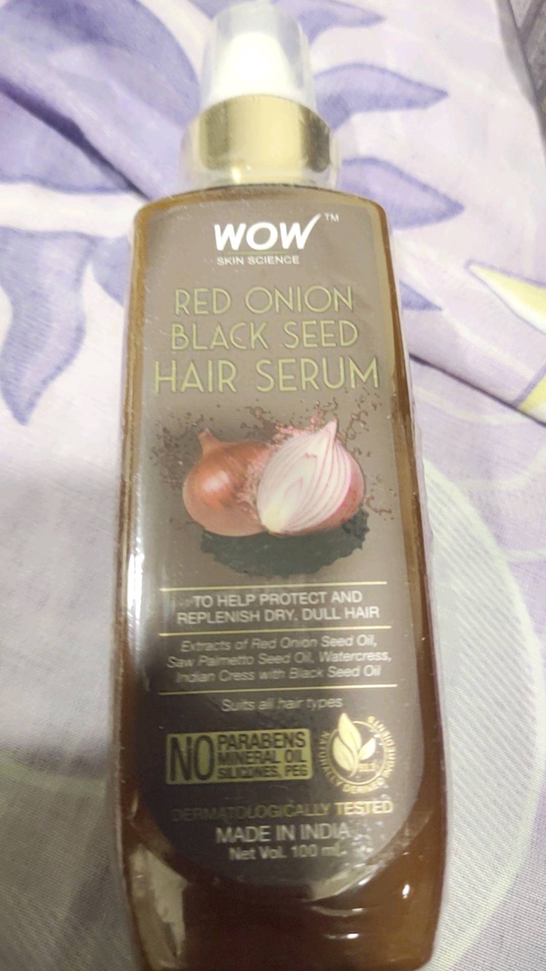WOW Skin Science Red Onion Black Seed Hair Serum - NON STICKY for Frizz  Control & Replenishing Dry, Dull Hair - 100ml | Shopee Malaysia