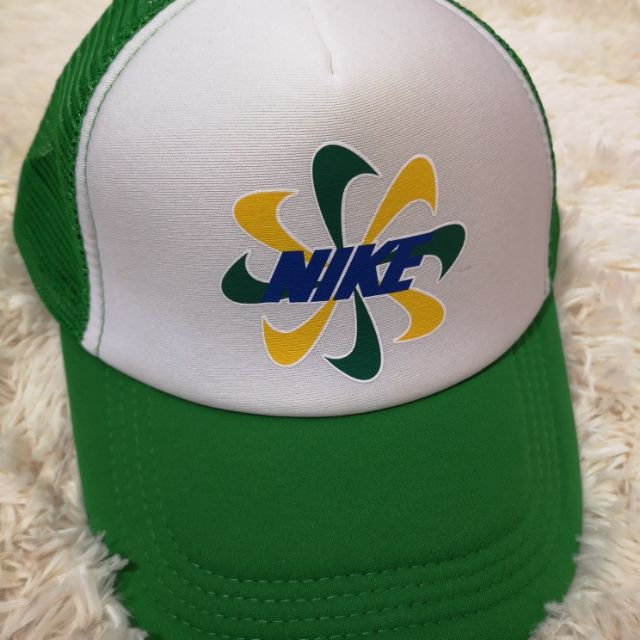 nike trucker cap green