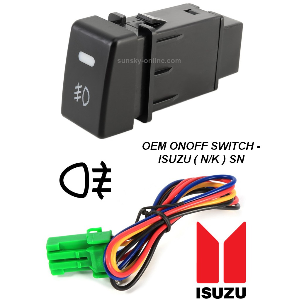 💥Ready Stock💥 OEM ON OFF SWITCH ISUZU DMAX MUX FOG LAMP ON OFF SWITCH
