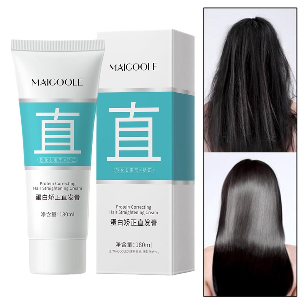 MAIGOOLE Protein Correction Hair Straightening Cream For Household Hair  Free From Injury And N6Q4 | Shopee Malaysia