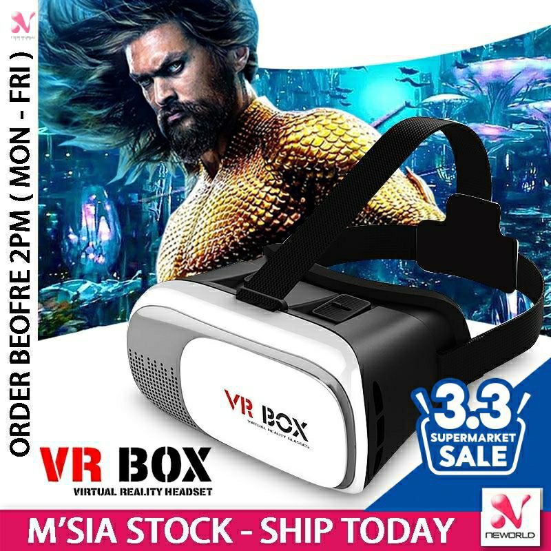 Virtual Reality 3d Movie Game Youtube Film Glasses Ar Vr Box Goggle Live Video Visual Cardboard Adult 360 Smartphones Shopee Malaysia