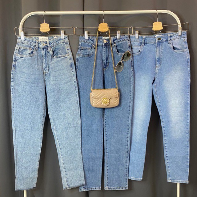Mom jeans high waste super expensive fashion best quality lower price ??