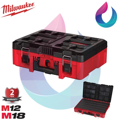 Milwaukee PACKOUT™ Tool Box with Foam Insert (48228450) Shopee Malaysia