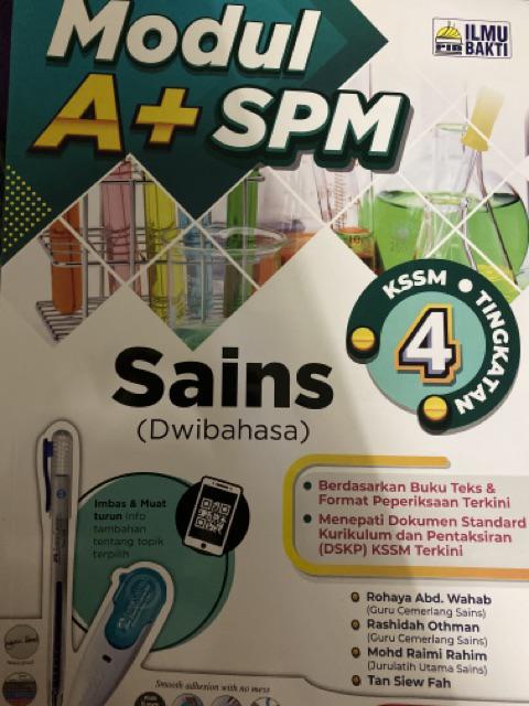 Buku Latihan: Modul A+ SPM - Sains KSSM Tingkatan 4 