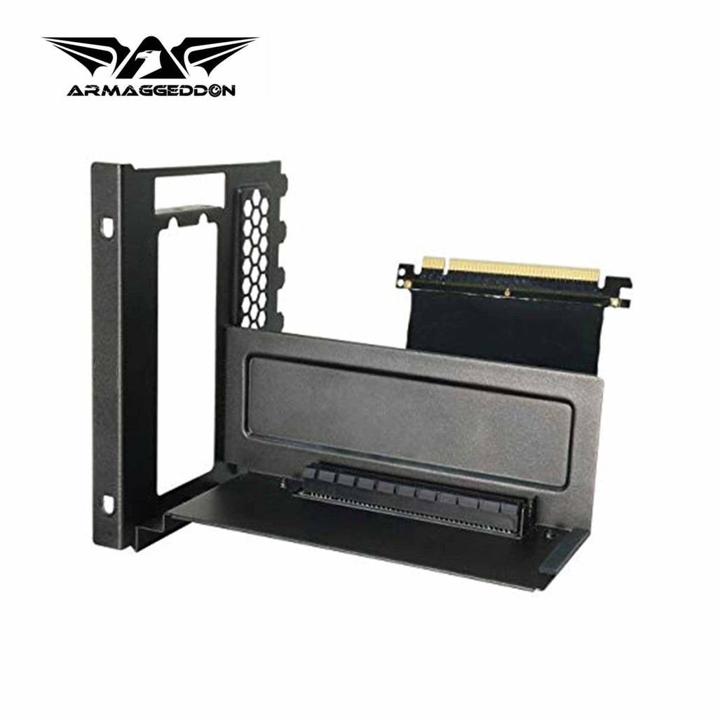 Armaggeddon Vertical Graphics Card Holder Kit with PCI-E 3.0 x16 Riser Cable
