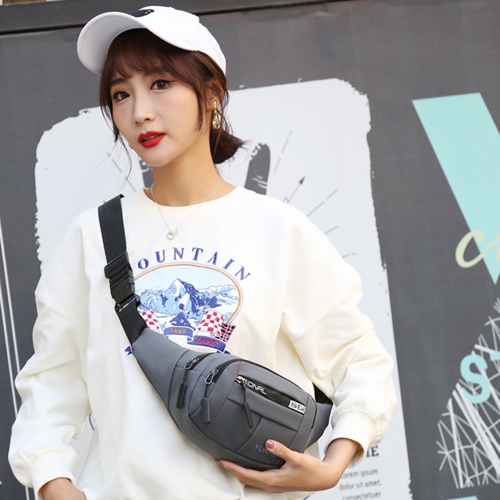 SKM Unisex Casual Anti-Theft Waterproof Shoulder Sports Chest Sling Bag Crossbody Waist Bag Beg Pinggang Lelaki SK617