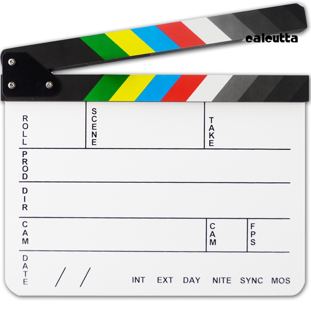 【Ready stock】Acrylic Dry Erase Film Director Clapboard Video Scene Movie Clapper Board Slate