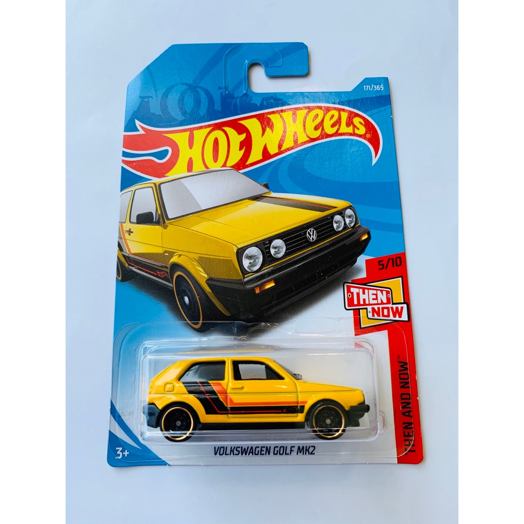 Hot WHEELS HOTWHEELS VW VOLKSWAGEN GOLF MK2 Yellow DIECAST Rare Car New ...