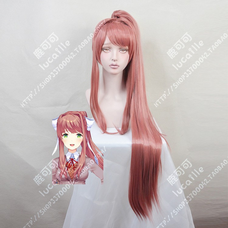 monika ddlc cosplay wig