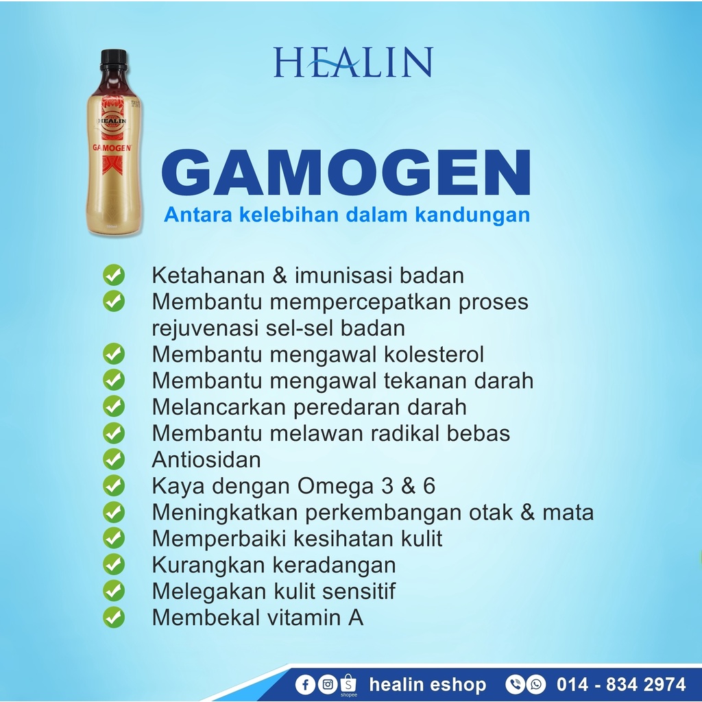 Buy Healin Gamat Gamogen 500ml X 3 Combo Set Free Gift Seetracker Malaysia