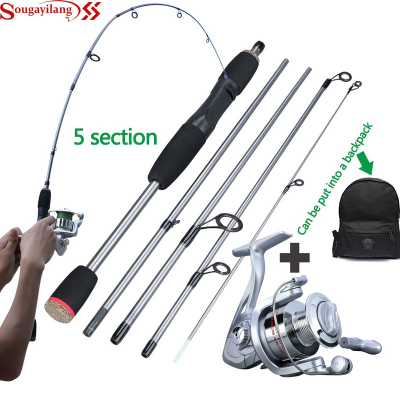 Must Versatile Sougayilang New Style 5.5FT Casting Spinning Fishing Rod EVA Handle-Joran Pancing 6BB 5.2:1 Gear Ratio... - Image 4