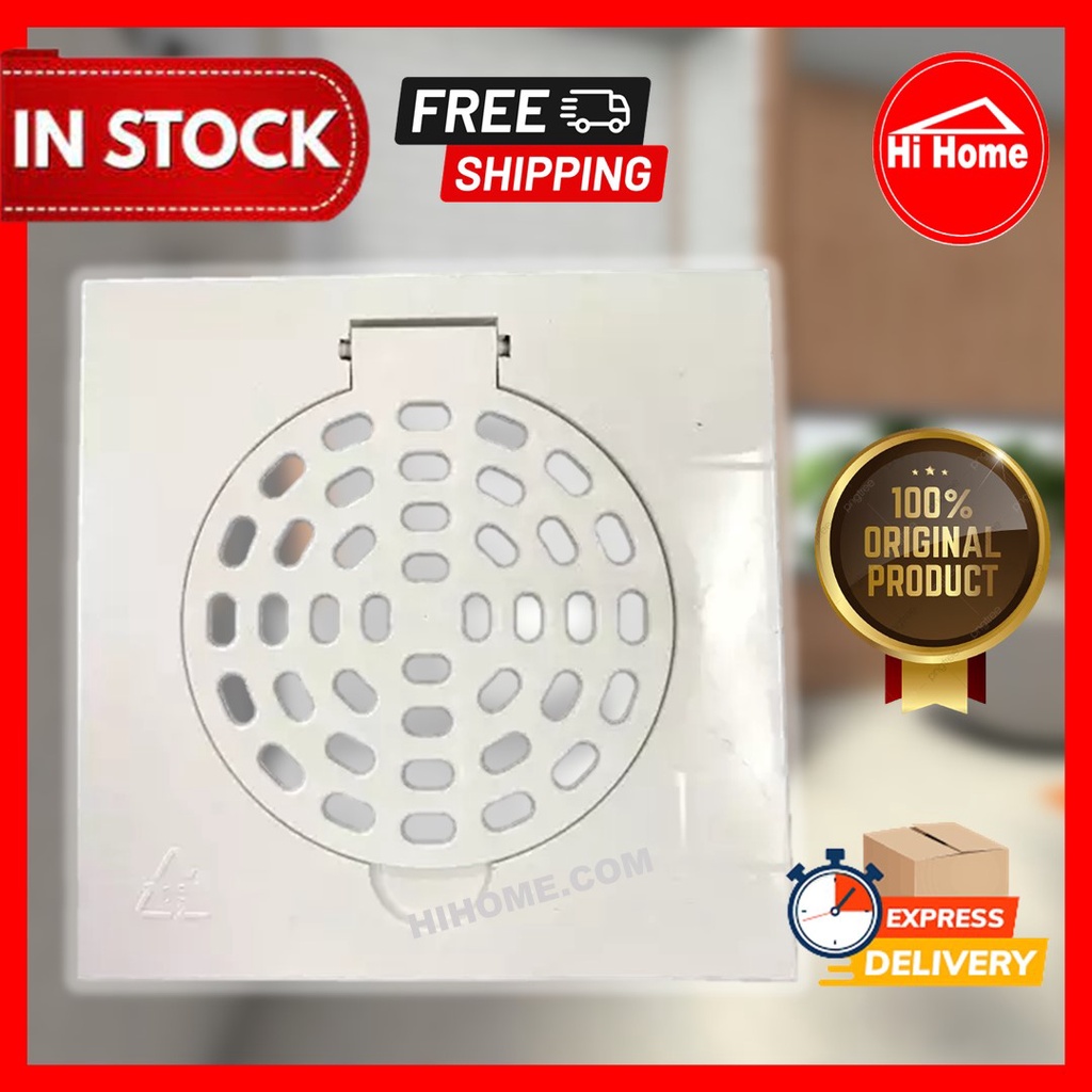 TECHPLAS Plastic Grating Double 6 inch/Toilet Floor Trap Grating/Floor