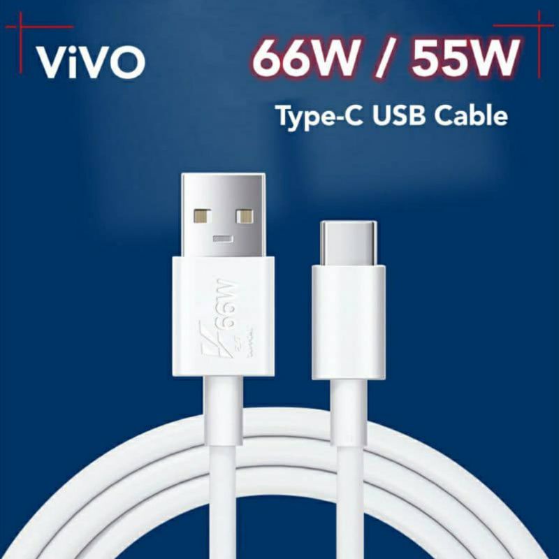 Original Vivo 55W 66W Type-C USB Cable Support Flash Charge 2.0 Fast ...