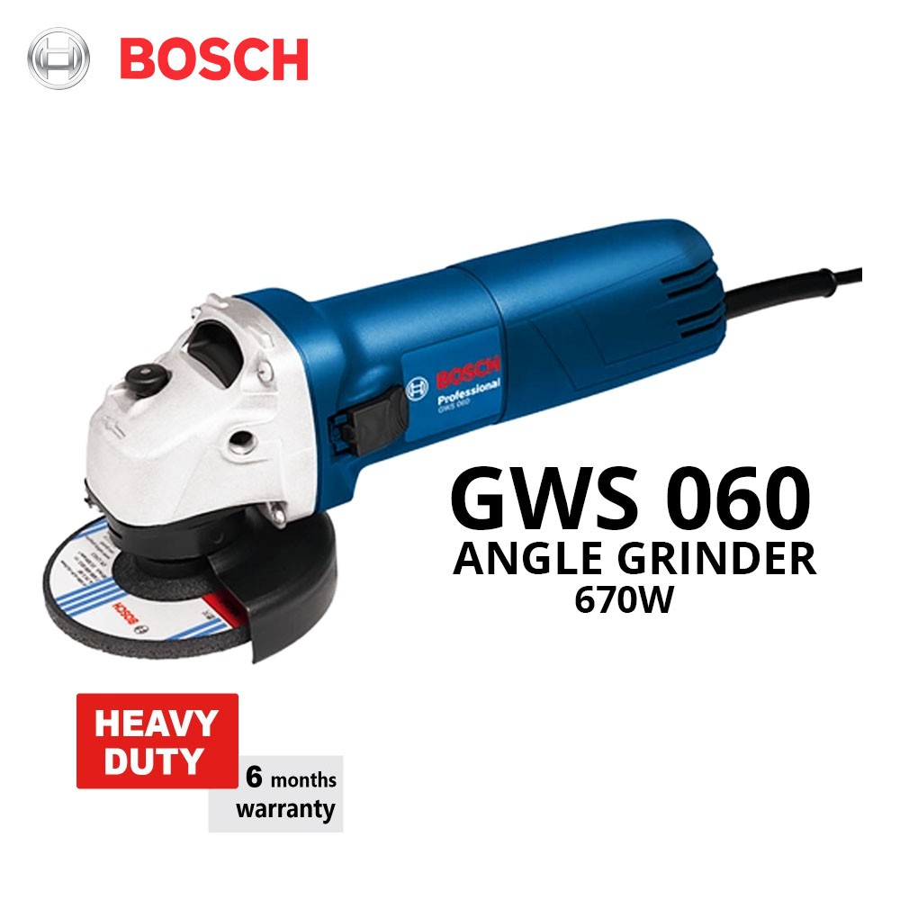 Bosch GWS 060 Angle Grinder Professional 670W Shopee Malaysia