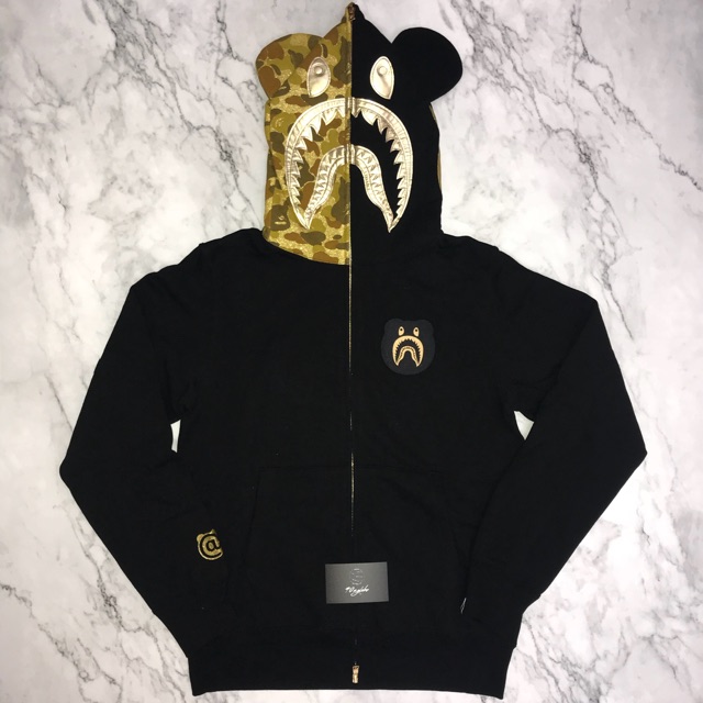 bape x off white hoodie